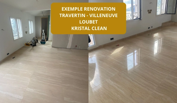 renovation travertin VILLENEUVE LOUBET